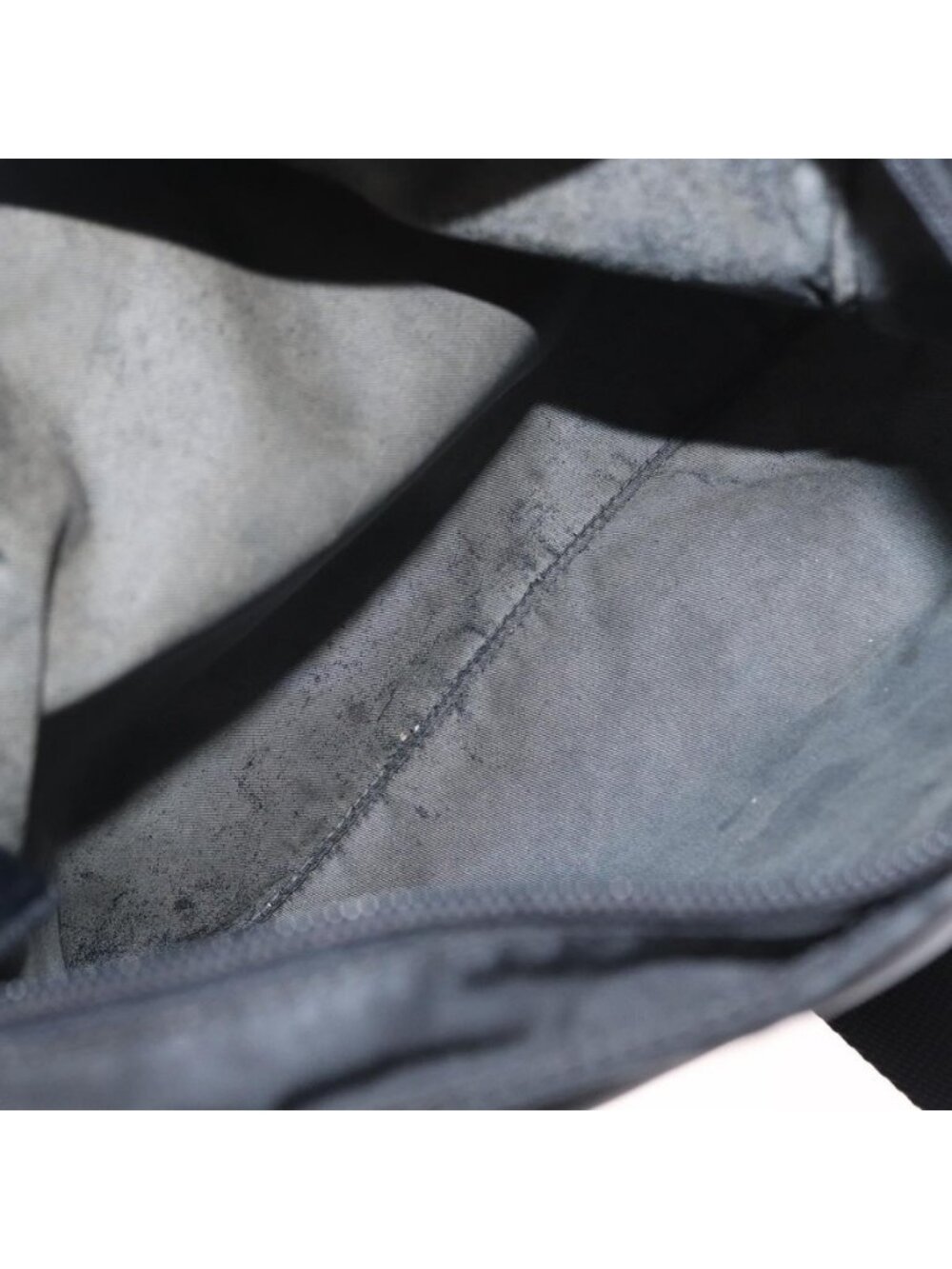 Authentic PRADA Shoulder Bag Nylon Black Silver - Picture 3 of 16